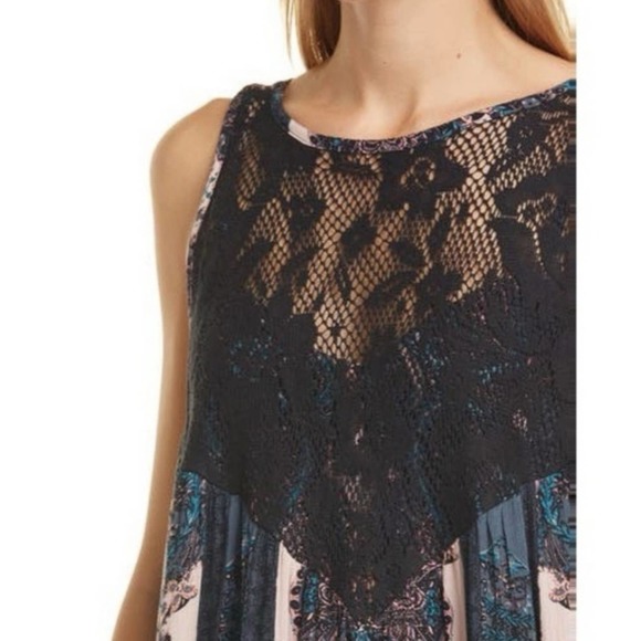 Free People Count Me In Trapeze Mini Dress XS NWT - Picture 2 of 4